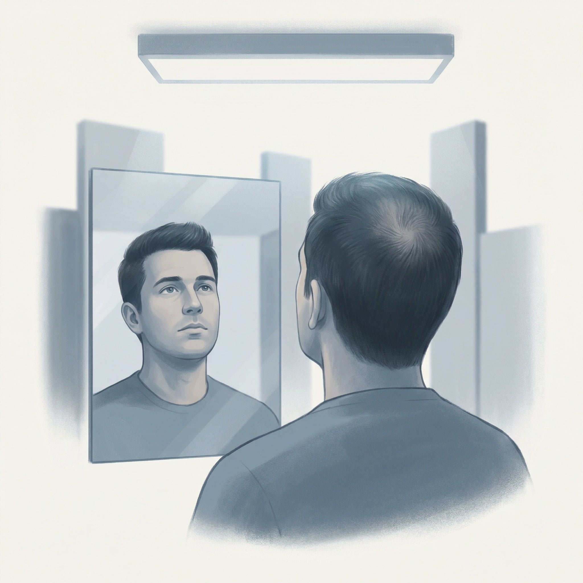 Waarom je haar er onder fel licht ineens dun uitziet (terwijl het thuis nog meeviel)